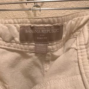 Banana Republic Cargo style linen pants size 10